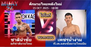 ไฮไลท์ คู่เอก ชาตินำชัย นายกป็อดกบินทร์บุรี ชนะคะแนน เพชรน้ำงาม พีเค. แสนชัยมวยไทยยิม